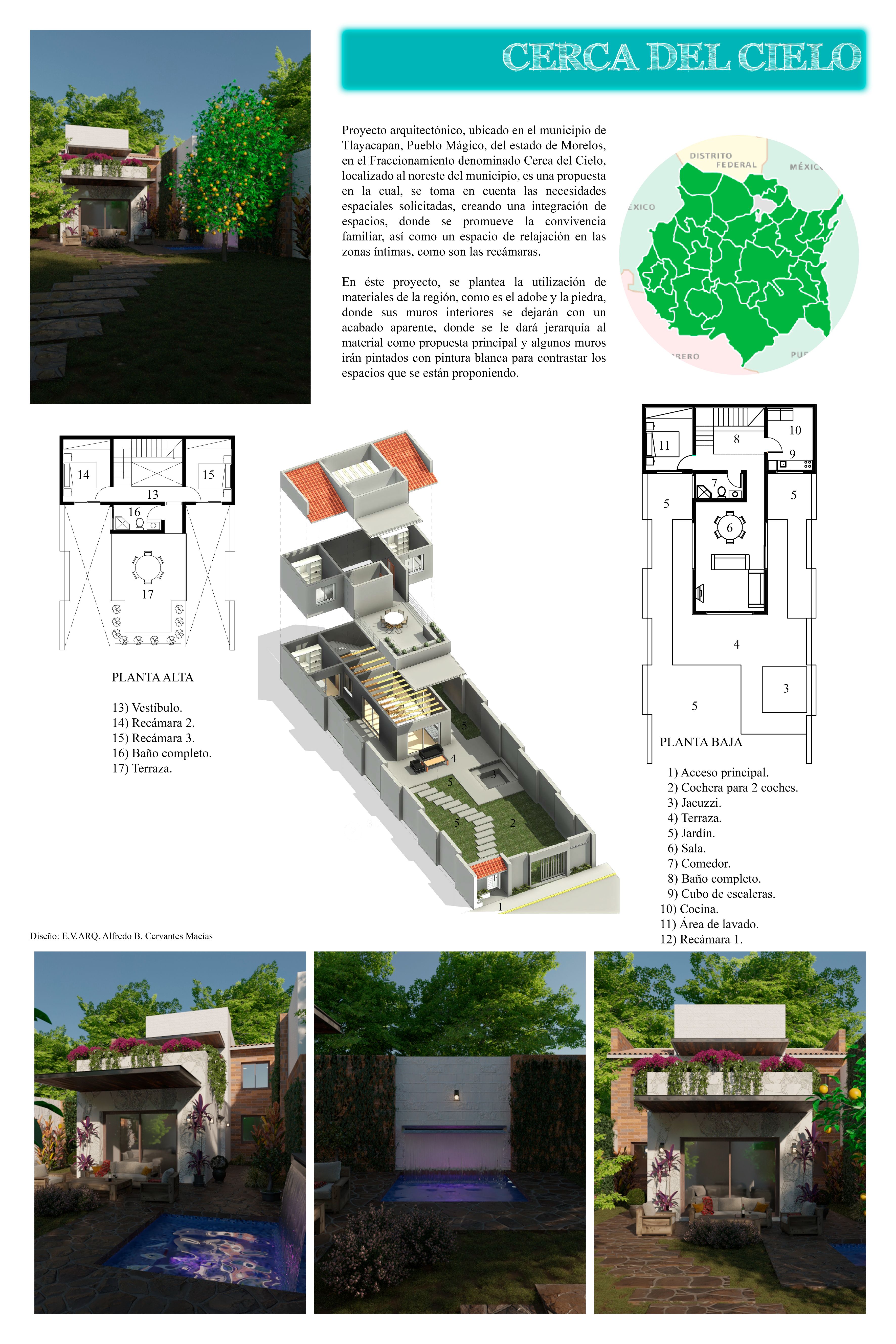 Lámina de Presentación de Cerca del Cielo | 720 ARQUITECTOS